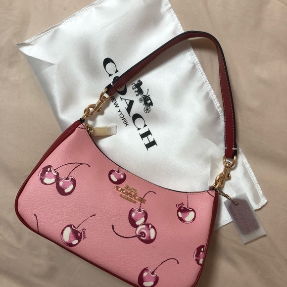 COACH Teri Shoulder Bag With Cherry Print CR290 - Picture 9 of 9